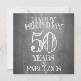 Alles Gute zum Geburtstag - 50 Jahre & vorzüglich