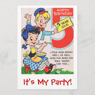 Alles Gute zum Geburtstag 5 Jahre alt Inite Einladung