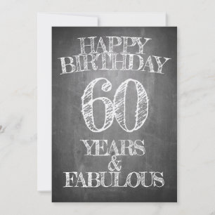 Alles Gute zum Geburtstag - 60 Jahre & Fantastisch Einladung