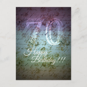 Alles Gute zum Geburtstag!!! 70. Postkarte