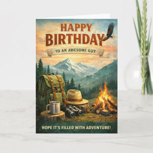 Alles Gute zum Geburtstag - Abenteurer Karte