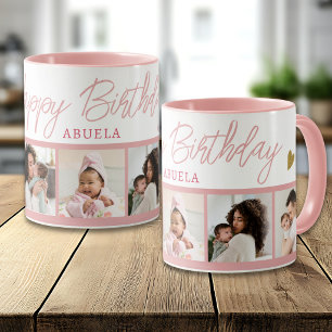 Alles Gute zum Geburtstag Abuela 5 Foto Collage Pi Tasse