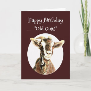 Alles Gute zum Geburtstag Alte Ziege "Über den Ber Karte