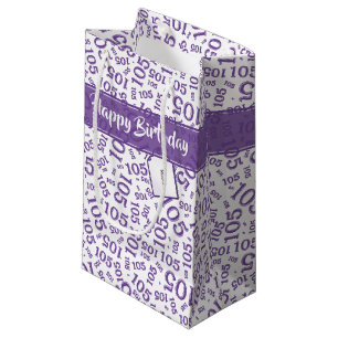 Alles Gute zum Geburtstag Alter 105 Nummer Muster Kleine Geschenktüte