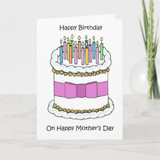 Alles Gute zum Geburtstag am Muttertag Karte
