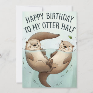 Alles Gute zum Geburtstag an meinen Otter-Halb Lus Einladung