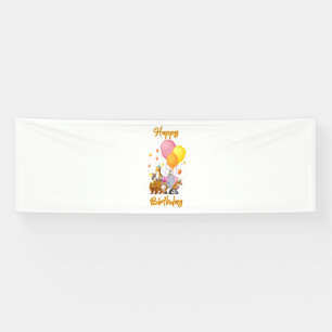 Alles Gute zum Geburtstag Animal Collection 2.5x8 Banner