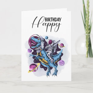 Alles Gute zum Geburtstag - Astronaut fährt einen  Einladung