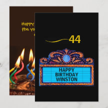 Alles Gute zum Geburtstag auf einer Theaterwerbung