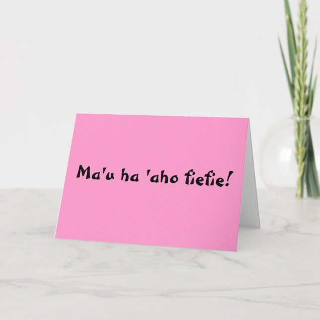 Alles Gute zum Geburtstag auf Tongaer! Karte (Vorderseite)