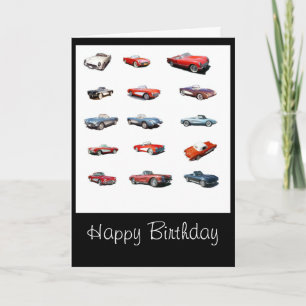 Alles Gute zum Geburtstag Autos Karte