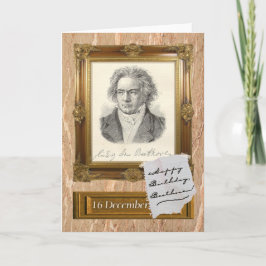 Alles Gute zum Geburtstag, Beethoven Karte