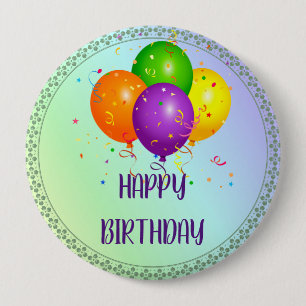 Alles Gute zum Geburtstag, beliebtes Design, Button