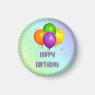 Alles Gute zum Geburtstag, beliebtes Design Magnet