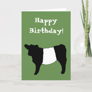 Alles Gute zum Geburtstag Beltie schnallte Karte