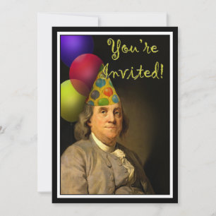 Alles Gute zum Geburtstag Benjamin Franklin Einladung