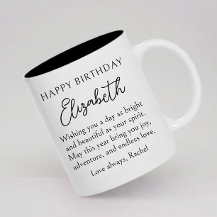 Alles Gute zum Geburtstag   Benutzerdefinierte mod Zweifarbige Tasse