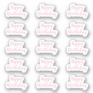 Alles Gute zum Geburtstag Benutzerdefinierter Text Aufkleber