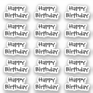 Alles Gute zum Geburtstag Benutzerdefiniertes Alte Aufkleber