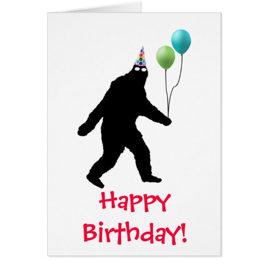 Alles Gute zum Geburtstag Bigfoots! Karte