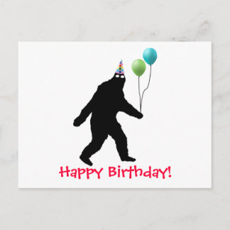 Alles Gute zum Geburtstag Bigfoots! Postkarte
