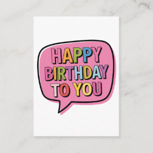 Alles Gute zum Geburtstag Blase Begleitkarte