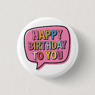 Alles Gute zum Geburtstag Blase Button