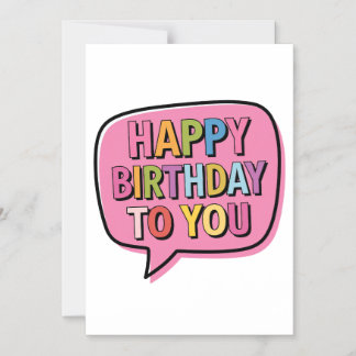 Alles Gute zum Geburtstag Blase Magneteinladung