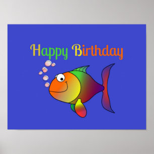 Alles Gute zum Geburtstag, Blasen der Fische, Poster