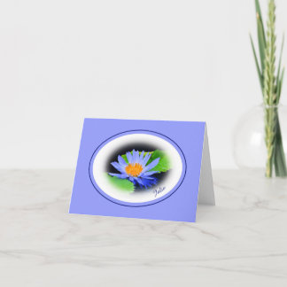 Alles Gute zum Geburtstag Blaue Wasserlilie Grußka Karte
