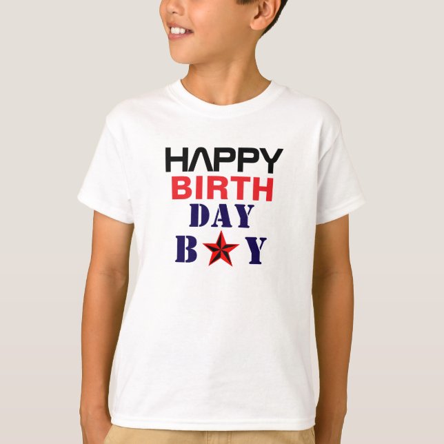 Alles Gute zum Geburtstag BoY T-Shirt (Vorderseite)