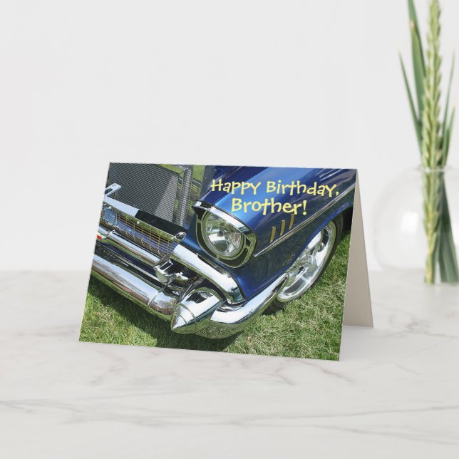 "Alles Gute zum Geburtstag, Bruder-" Karte (Vorderseite)