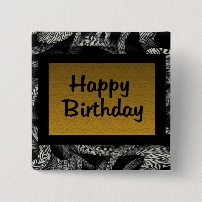 Alles Gute zum Geburtstag Button (Vorderseite)