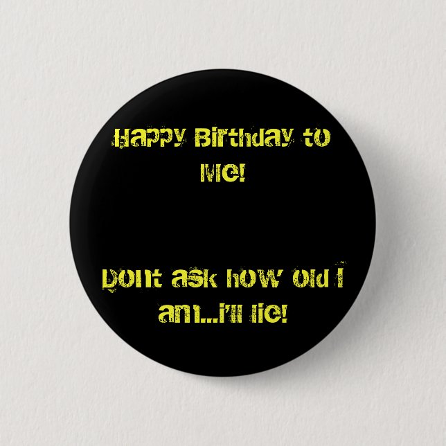 alles Gute zum Geburtstag Button (Vorderseite)
