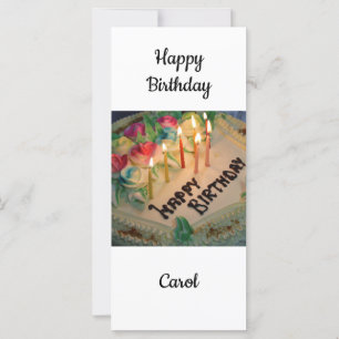 Alles Gute zum Geburtstag Carol Karte