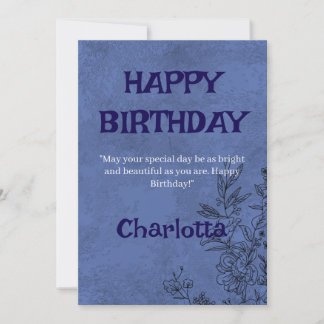 ALLES GUTE ZUM GEBURTSTAG CHARLOTTA EINLADUNG