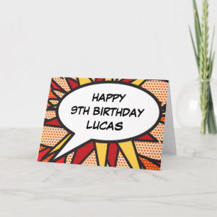ALLES GUTE ZUM GEBURTSTAG Comic Book Pop Art Karte