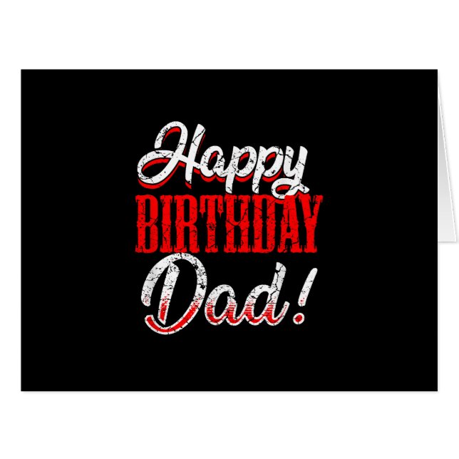 Alles Gute zum Geburtstag Daddy Vater Vatertag (Vorderseite (Horizontal))