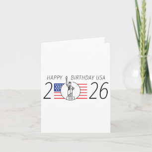 Alles Gute zum Geburtstag der USA - 2026 Unabhängi Karte