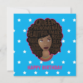 Alles Gute zum Geburtstag, die schwarzen Frauen in Karte