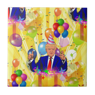 Alles Gute zum Geburtstag Donald Trump Fliese