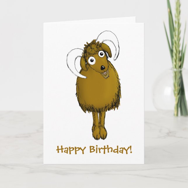 Alles Gute zum Geburtstag, du alte Ziege! Karte (Vorderseite)