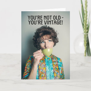 Alles Gute zum Geburtstag Du bist eine Vintage-Fra Feiertagskarte