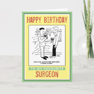 Alles Gute zum Geburtstag eines Chirurgen Karte