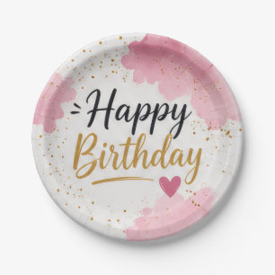 Alles Gute zum Geburtstag Einweg-Teller aus Papier Pappteller