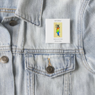 Alles Gute zum Geburtstag, Elegante und stilvolle  Button