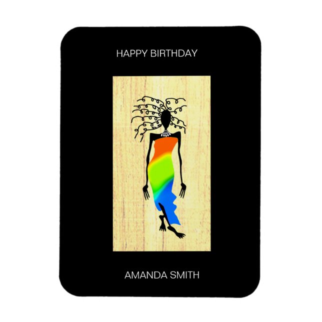 Alles Gute zum Geburtstag, Elegante und stilvolle  Magnet (Vertikal)