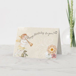 Alles Gute zum Geburtstag! Engel mit Mauskarten Karte