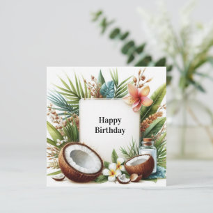 Alles Gute zum Geburtstag exotische Karte 