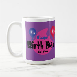 Alles Gute zum Geburtstag – Farbige Party-Feier-De Kaffeetasse